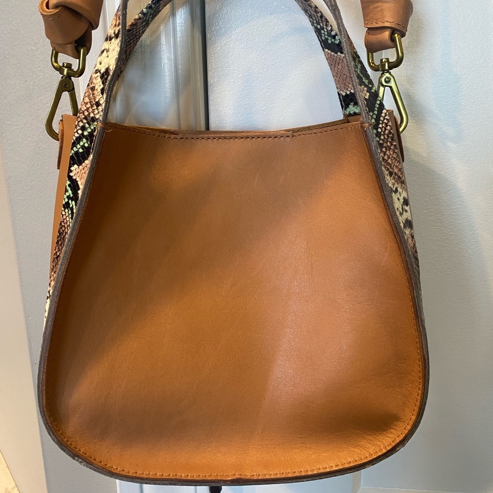 Madewell The Sydney Leather Crossbody Bag Snake
